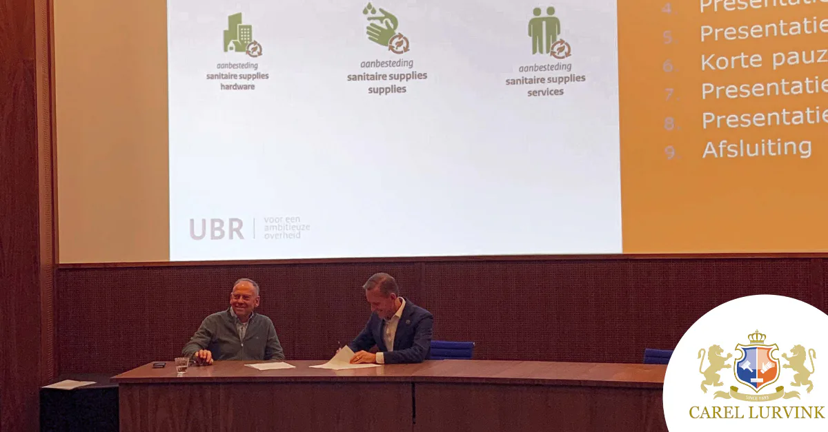 Carel Lurvink wint Europese aanbesteding Rijksoverheid voor levering van dispensers