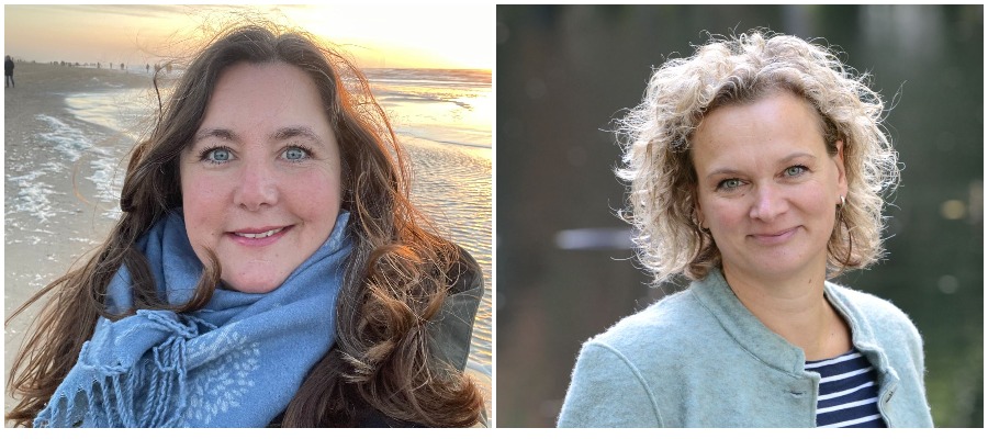 V.l.n.r. Jacomijn op den Dries, manager Bedrijfsvoering gemeente Velsen en Paulien van der Laarse, adviseur Inkoop en Contractmanagement.