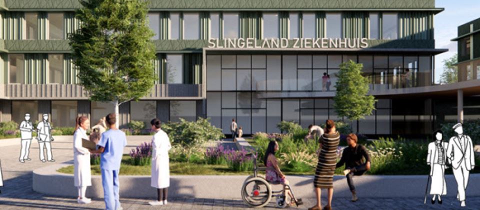 Artist impression nieuwbouw Slingeland ziekenhuis (bron: website ziekenhuis) 