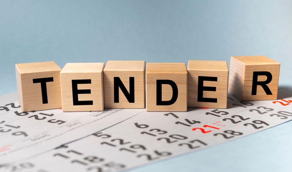 Tenderoverzicht week 35 (donderdag 29 augustus)