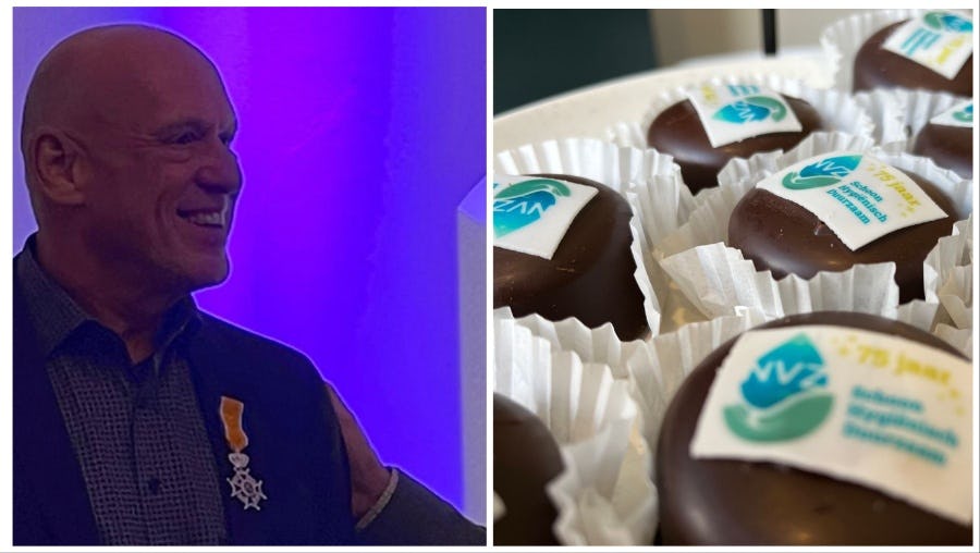 Hans Razenberg neemt afscheid van NVZ als Ridder in de Orde van Oranje Nassau