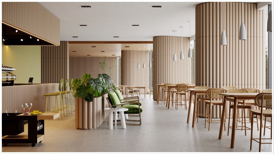 Panelen gemaakt van gerecycled materiaal bij Tetra.