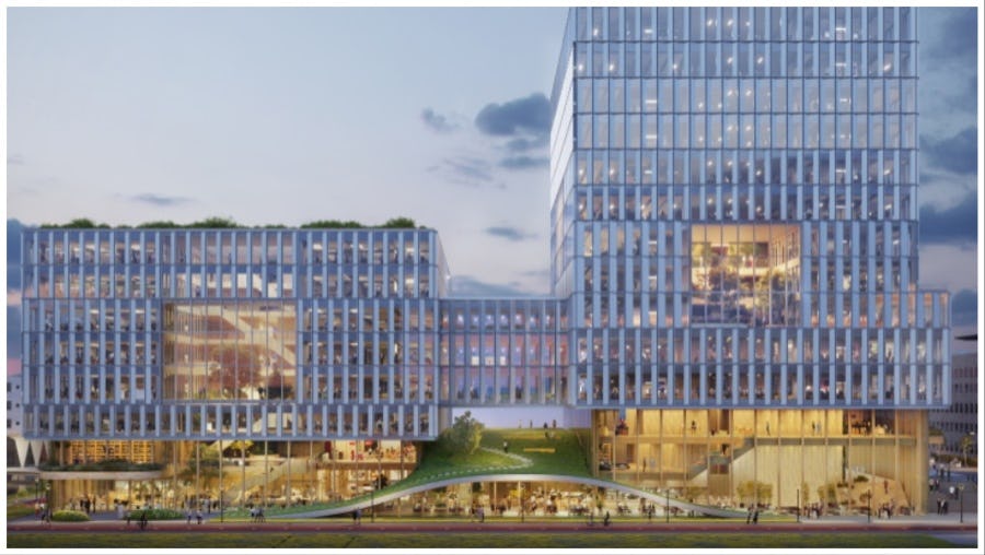 Ontwerp hoofdkantoor ING 'Linden' (beeld: ING)