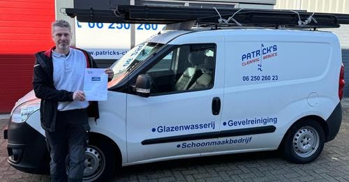 Patrick's Cleaning Service behaalt SchoonGarant Keurmerk