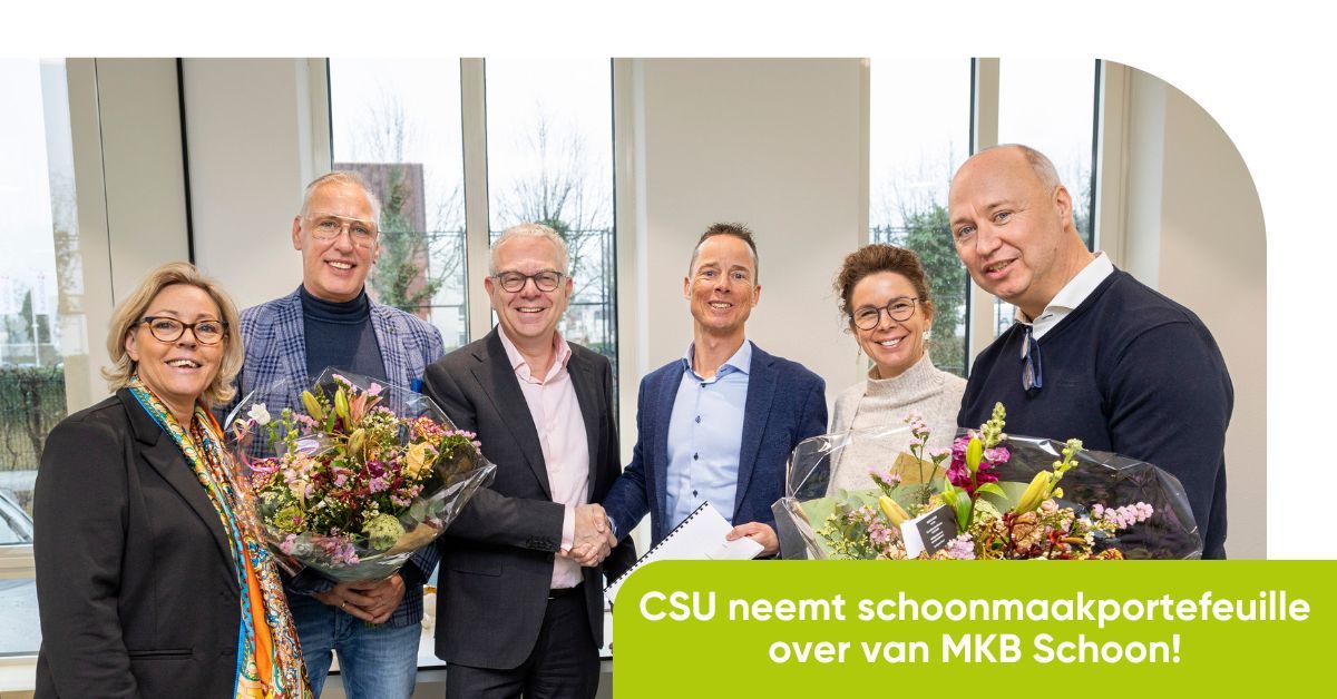 CSU neemt schoonmaakportefeuille over van MKB Schoon!
