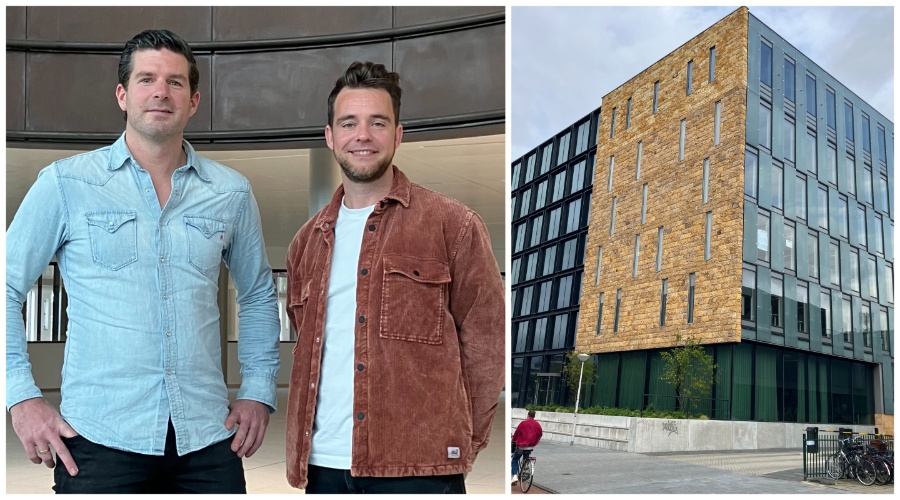 Daaf Serné (links) en Wilco Poppelier van Miro. : ‘Als de organisatie daarom vraagt kunnen we heel makkelijk schuiven met de neighbourhoods. De inrichtingselementen zijn heel makkelijk te verwisselen en daarmee zijn we maximaal flexibel.'