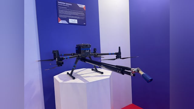 De drone van Baudoin Wash-Systems.