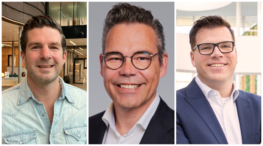 V.l.n.r. Daaf Serné (Miro), Harold Coenders (Colliers) en Ernst-Willem van Drumpt (Alliander)