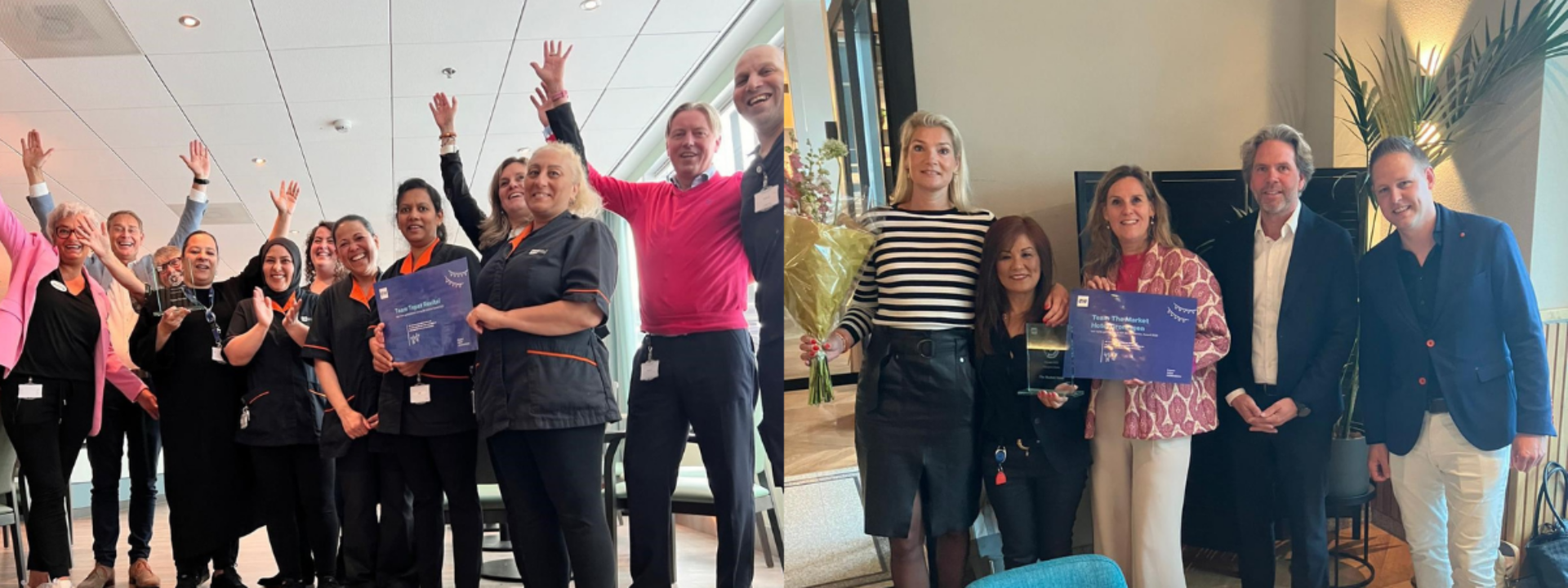 Schoonmaakteams The Market Hotel en Topaz Revitel winnen EW Service Awards