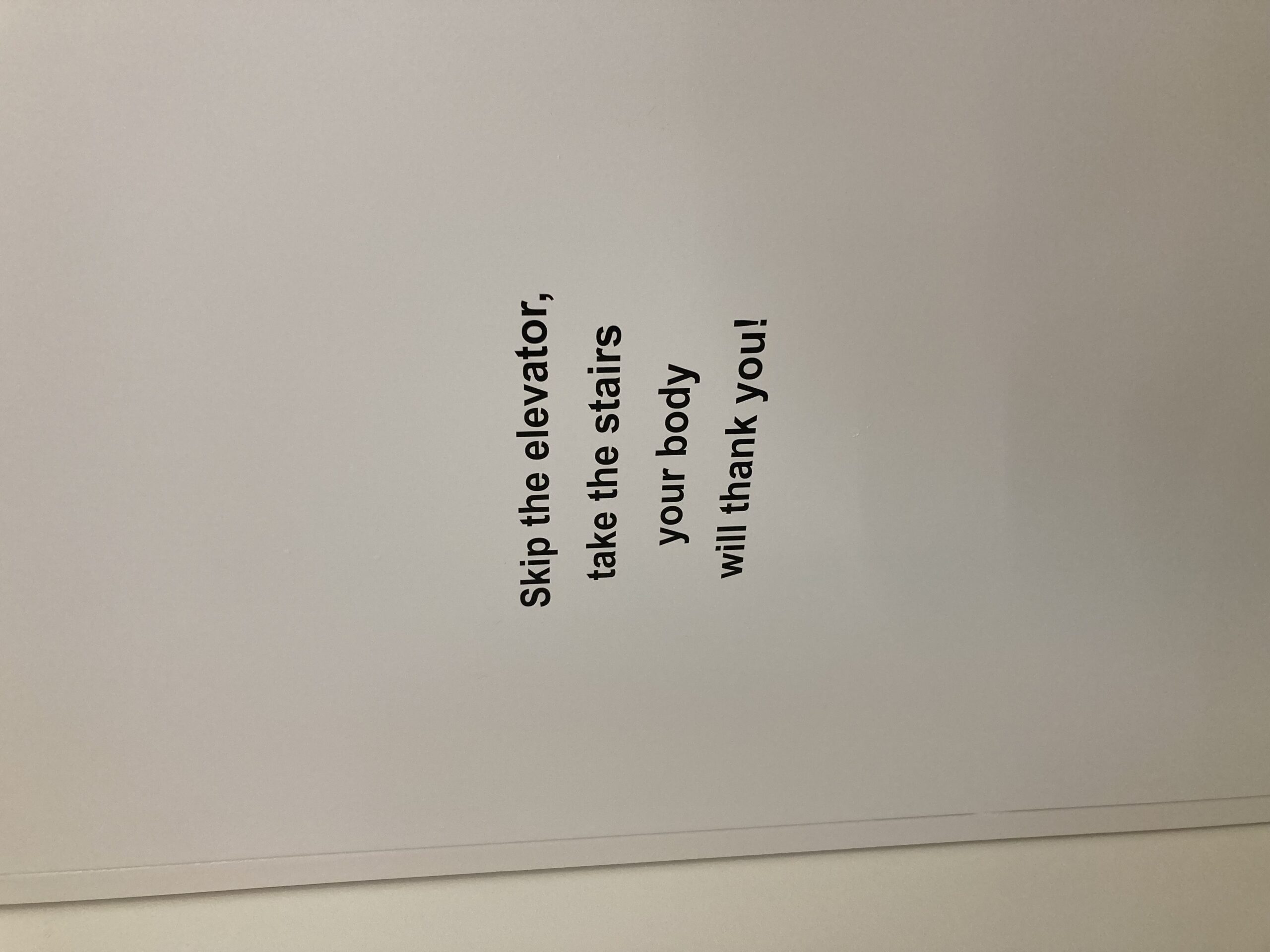 Stimulerende tekst voor een gezonde leefstijl op kantoor