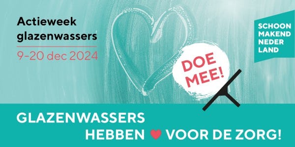 Doe mee met actieweek Glazenwassers hebben hart voor de zorg