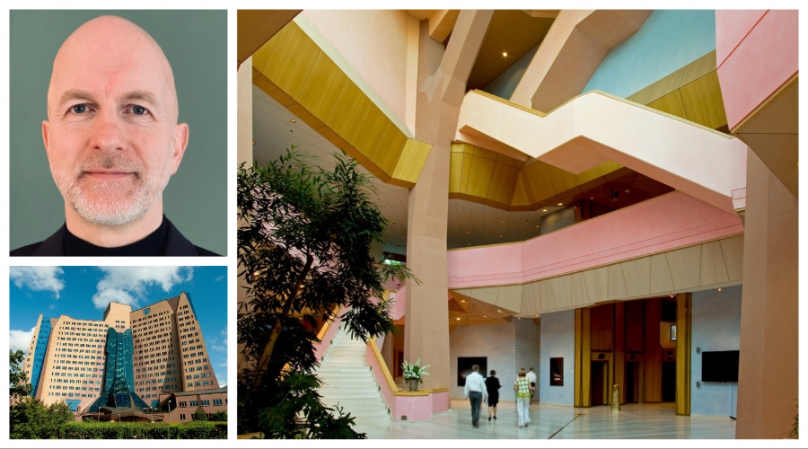 Richard Aarts, Facility Manager van het Corporate Service Center bij Gasunie, beeld: hoofdkantoor in Groningen