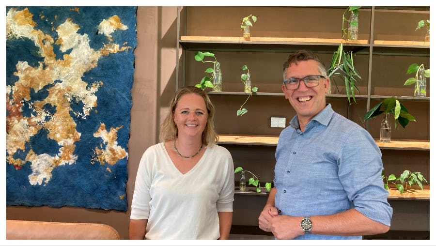 Mirjam Vaatstra en Robin Eman, FM Triodos Bank