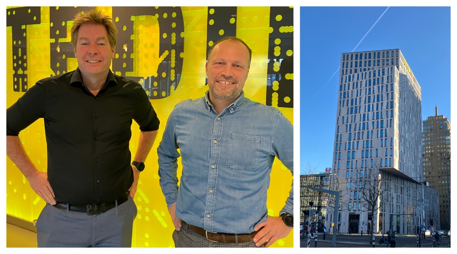 Sietze de Vries, Category Manager Facilitair en (rechts) Maarten van den Bergh, Manager Supply Chain Services bij Stedin. 

