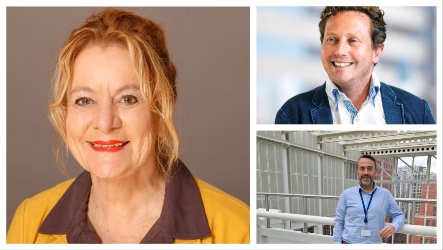 Lizette van Engelen (links), Marco van Dongen (rechtsboven), Jochem Streekstra (rechtsonder) 