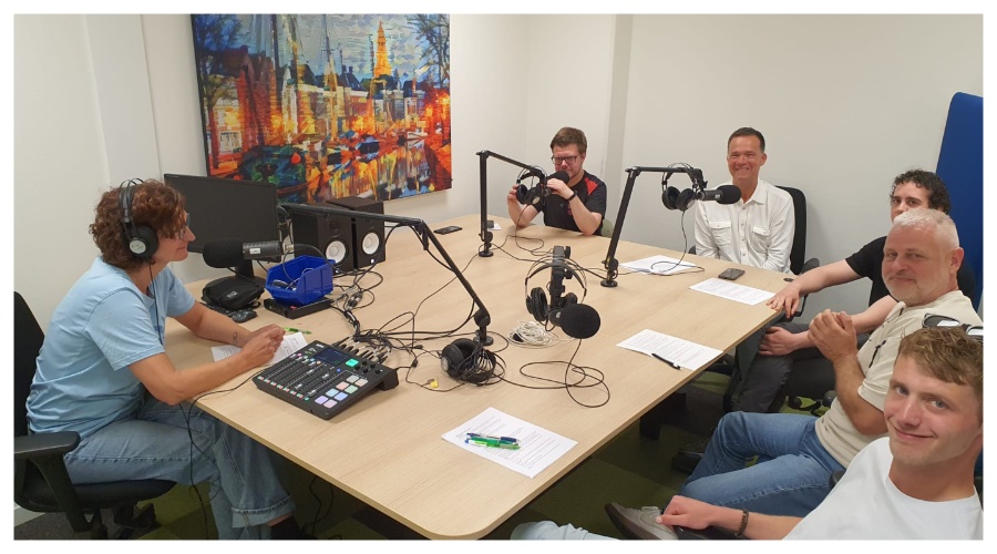 Podcastopname Facility Support (Beeld: Rijksuniversiteit Groningen).