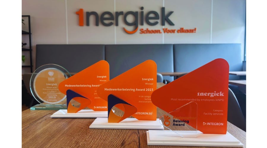 1nergiek wint voor vierde keer Integron Medewerkers Beleving Award