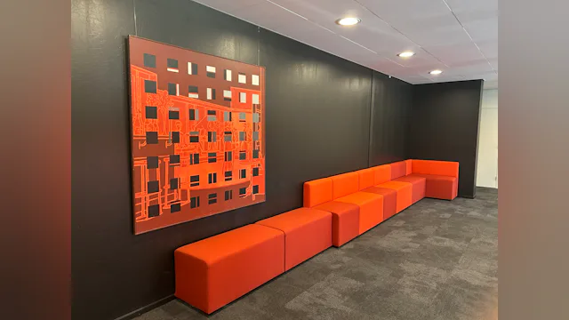 Kunstwerk in het kantoor van PwC uit de collectie Heden / Today van Nic Blans. Beeld: Christijn Groeneveld