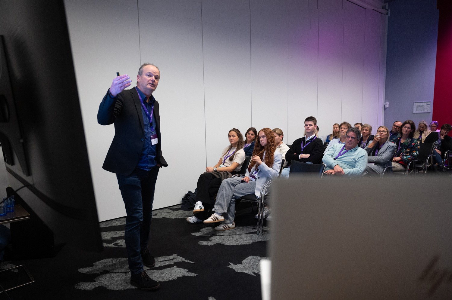 Workshop lector Facility Management Mark Mobach op FMN Connect XL, 7 november 2024. (Beeld: Hanze).