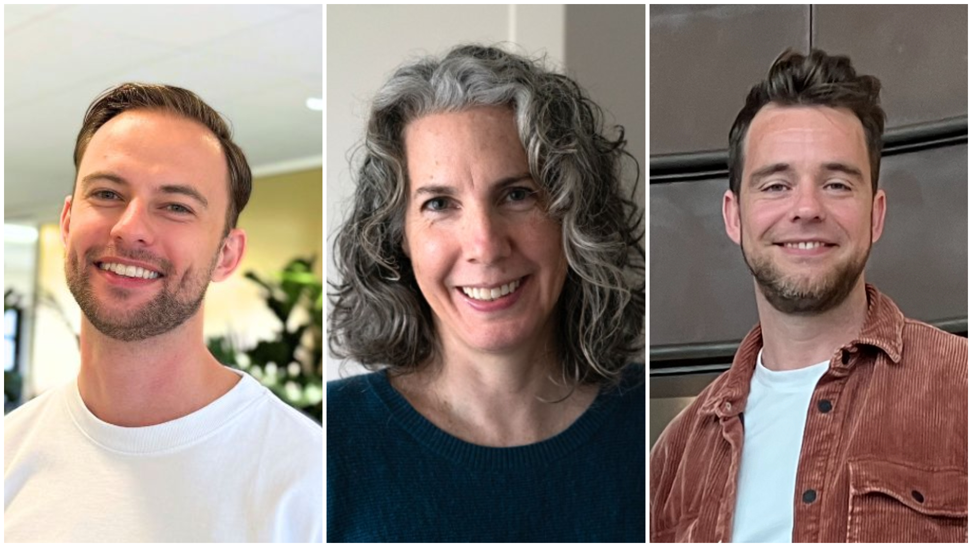 V.l.n.r.: Arjan Bosgraaf (Just Eat Takeaway), Amie van Woudenberg (HvA) en Wilco Poppelier (Miro).