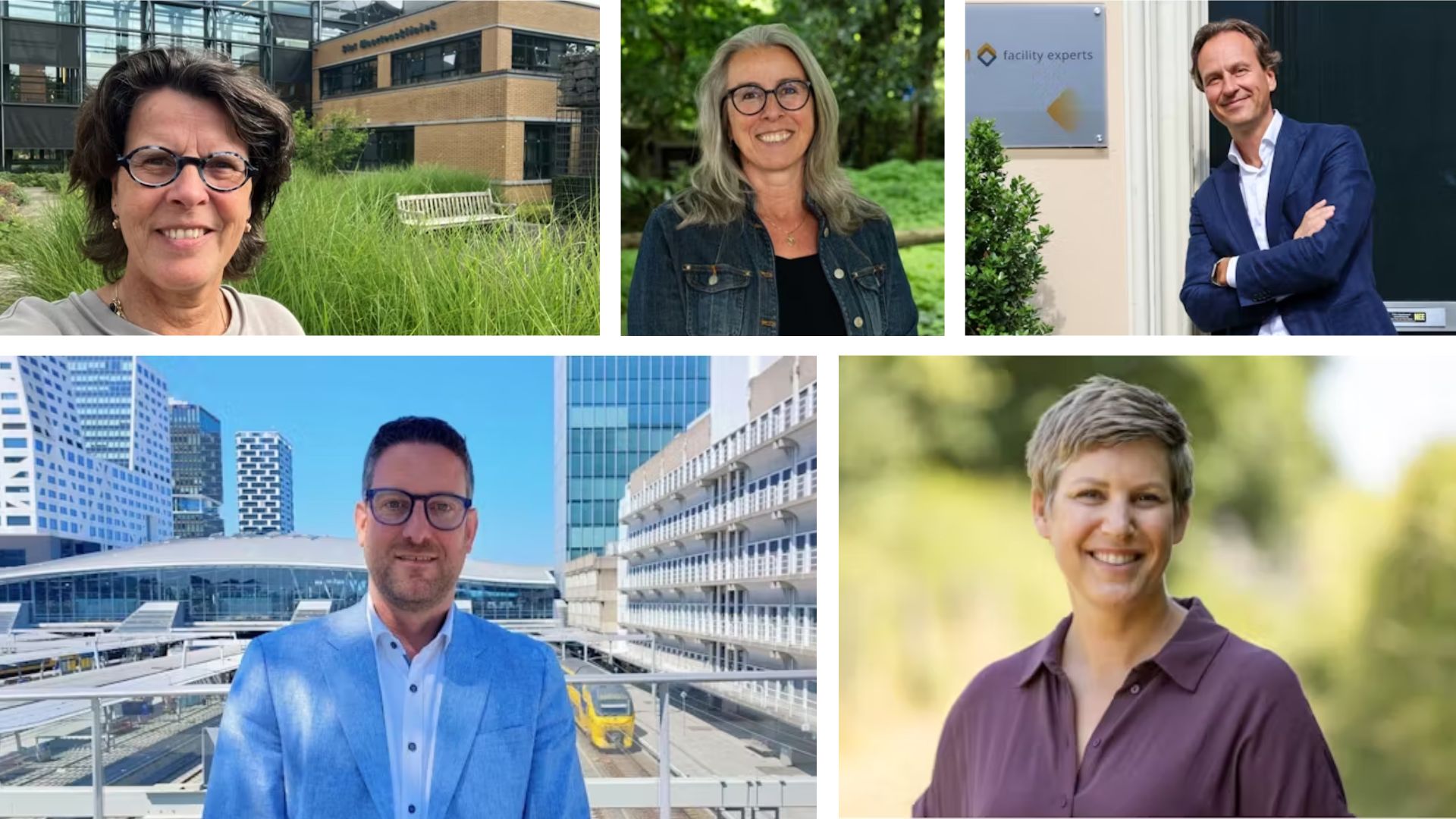 Charlotte Volbeda-van Oerle, Nathalie Hofman, Paul van der Heijden, Mark Palte en Wendy Broers.