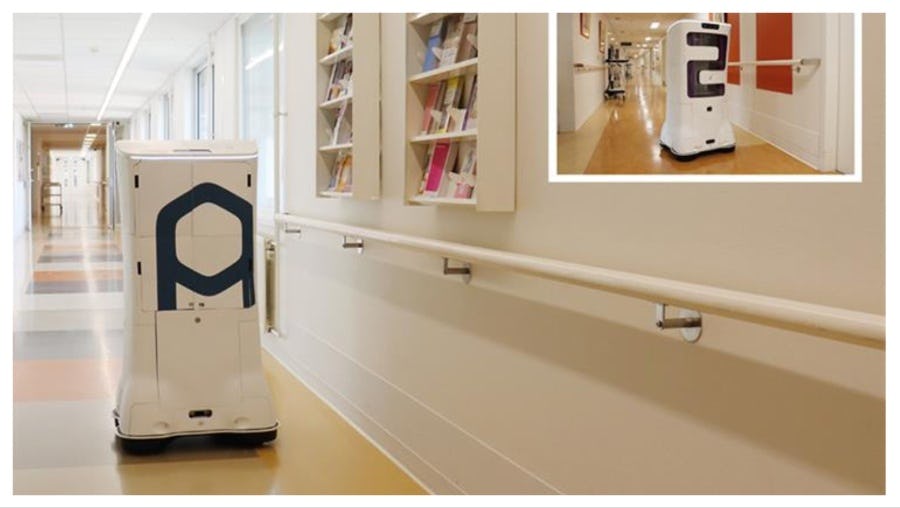 Logistieke robot (beeld: Het Elkerliek ziekenhuis)
