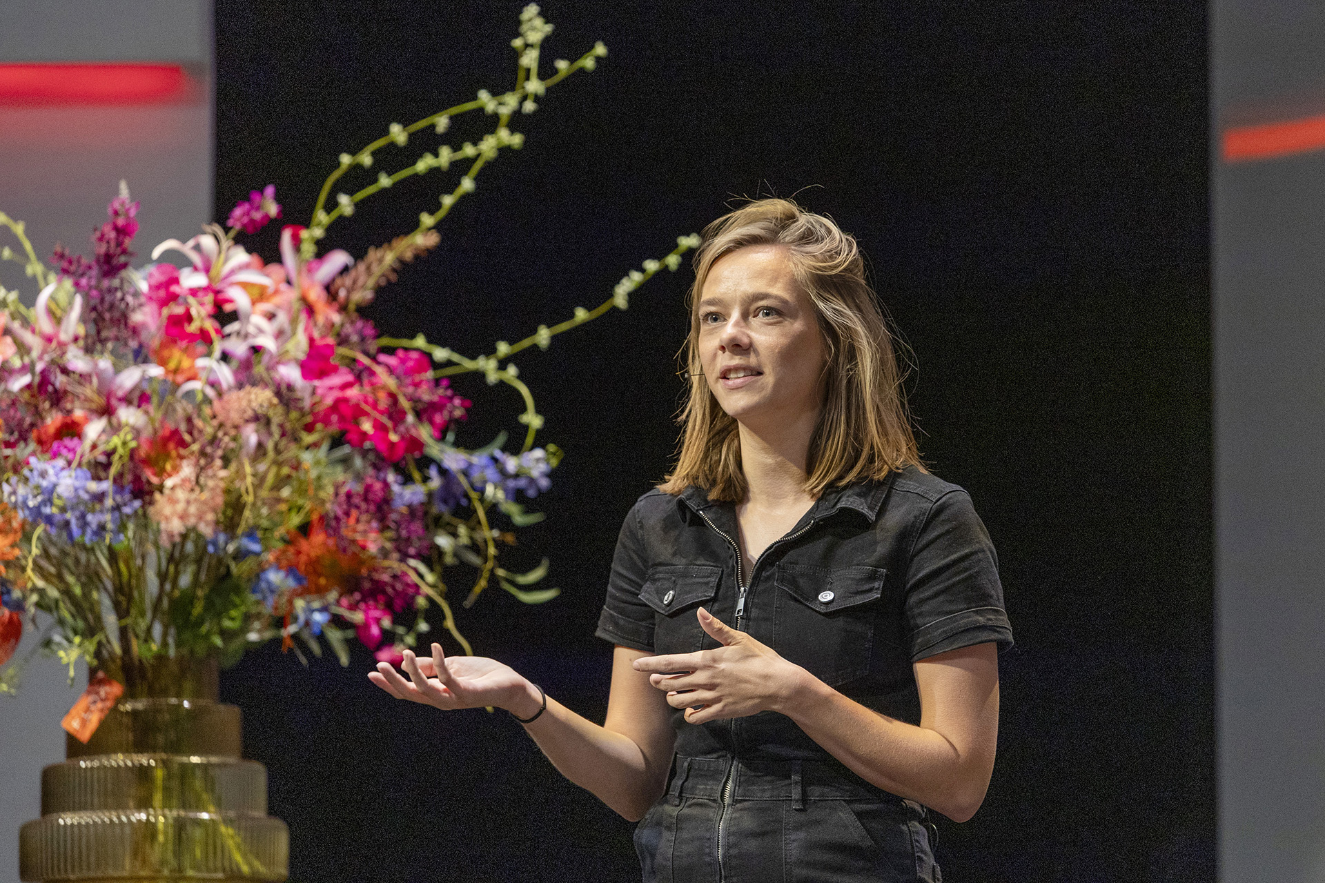 Joanne Boonstra tijdens Facto Forward, Facto Congres 2025 (beeld: Herbert Wiggerman)