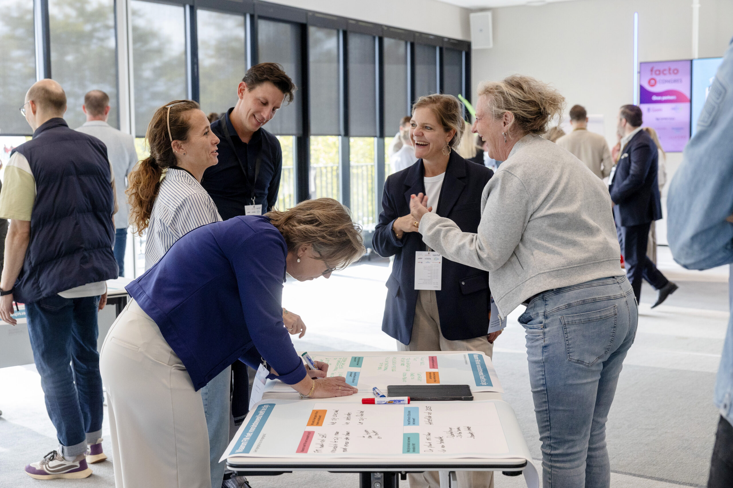 Deelnemers kennissessie FMN en Ynno, Facto Congres 2025 (beeld: Herbert Wiggerman)