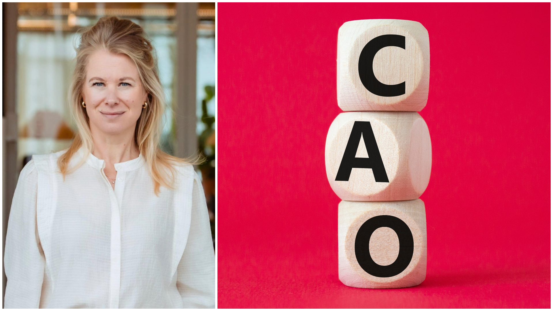 Anna Casemier, voorzitter Codekamer Catering. Beeld rechts via Shutterstock