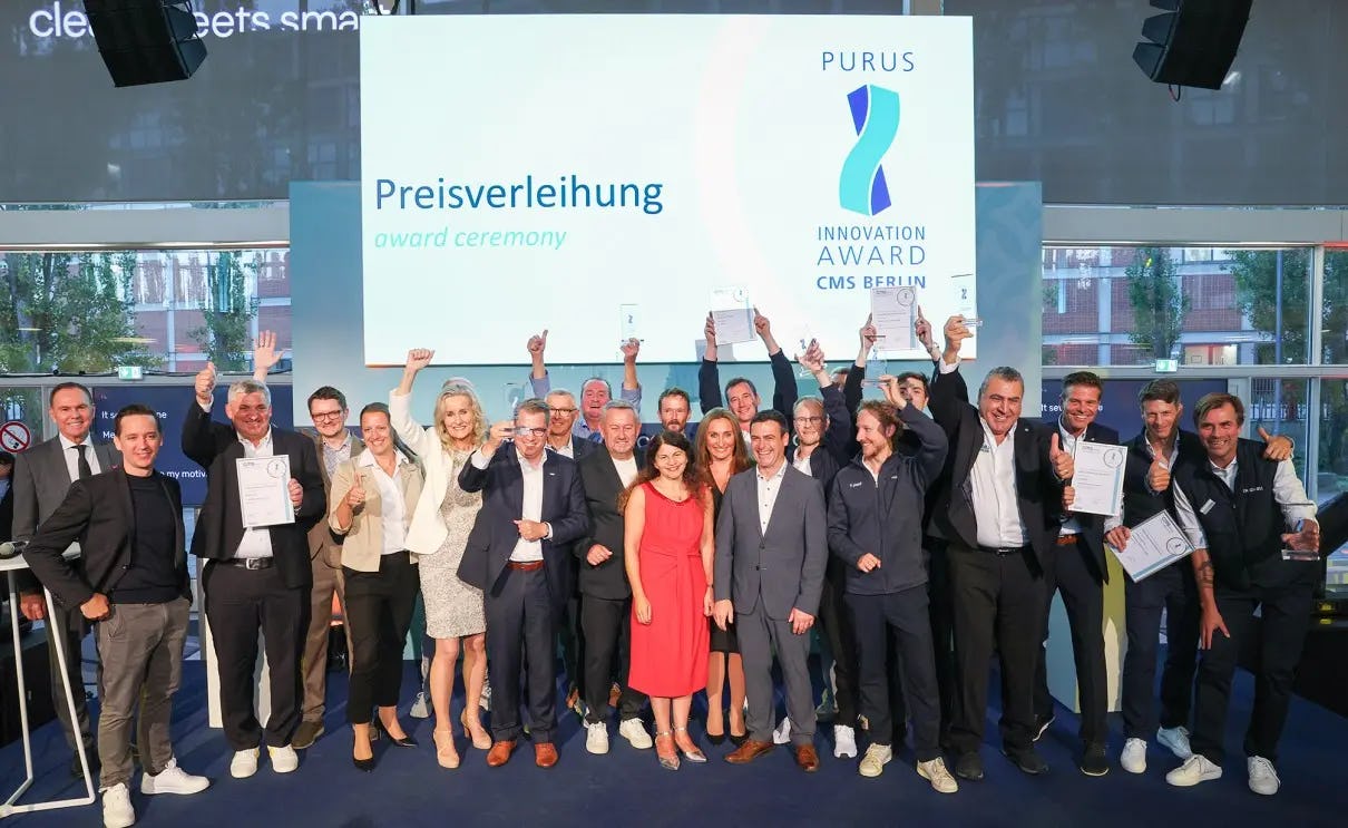 De winnaars van de Purus Innovation Awards 2025. Beeld: CMS Berlin