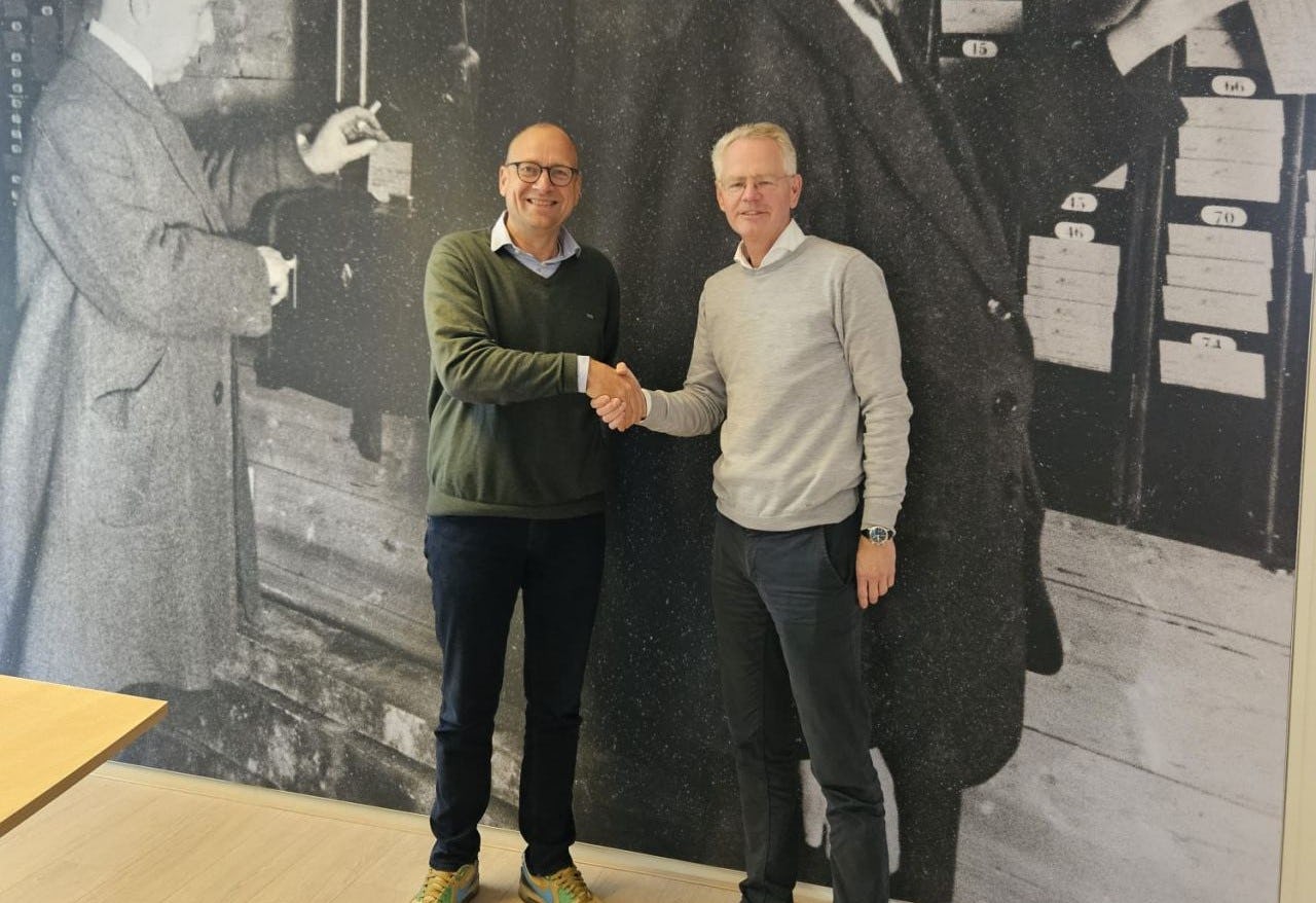 Niels van den Berg (CEO CleanJack) met Robin Smits. Bron beeld: LinkedIn Robin Smits