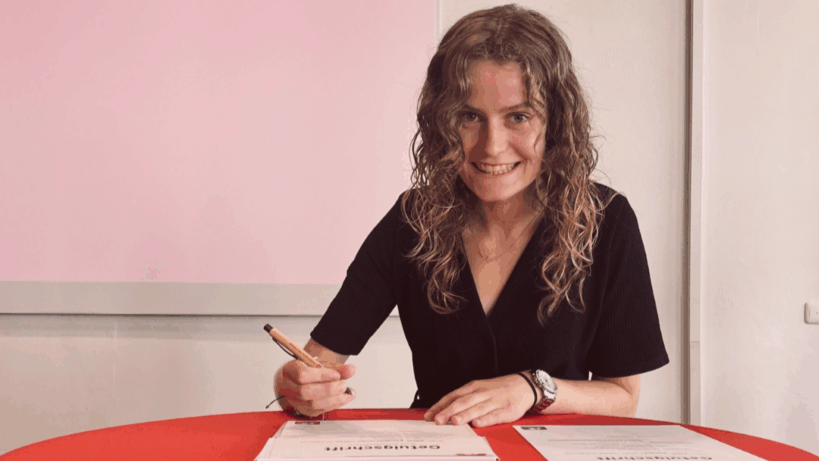 Suzanne Houweling, winnares Flexim Scriptieprijs 2025 (Beeld Flexim Netherlands)