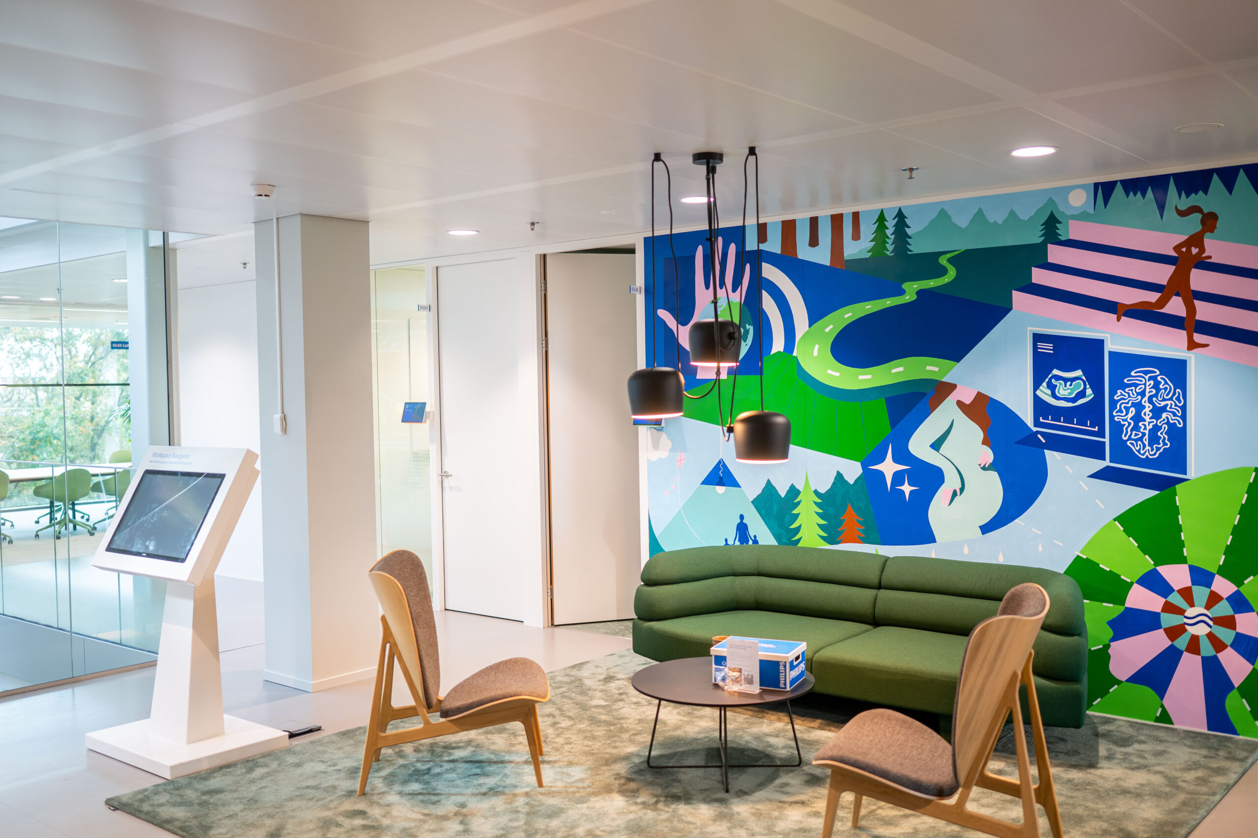 Werkomgeving Philips HQ links navigatiescherm