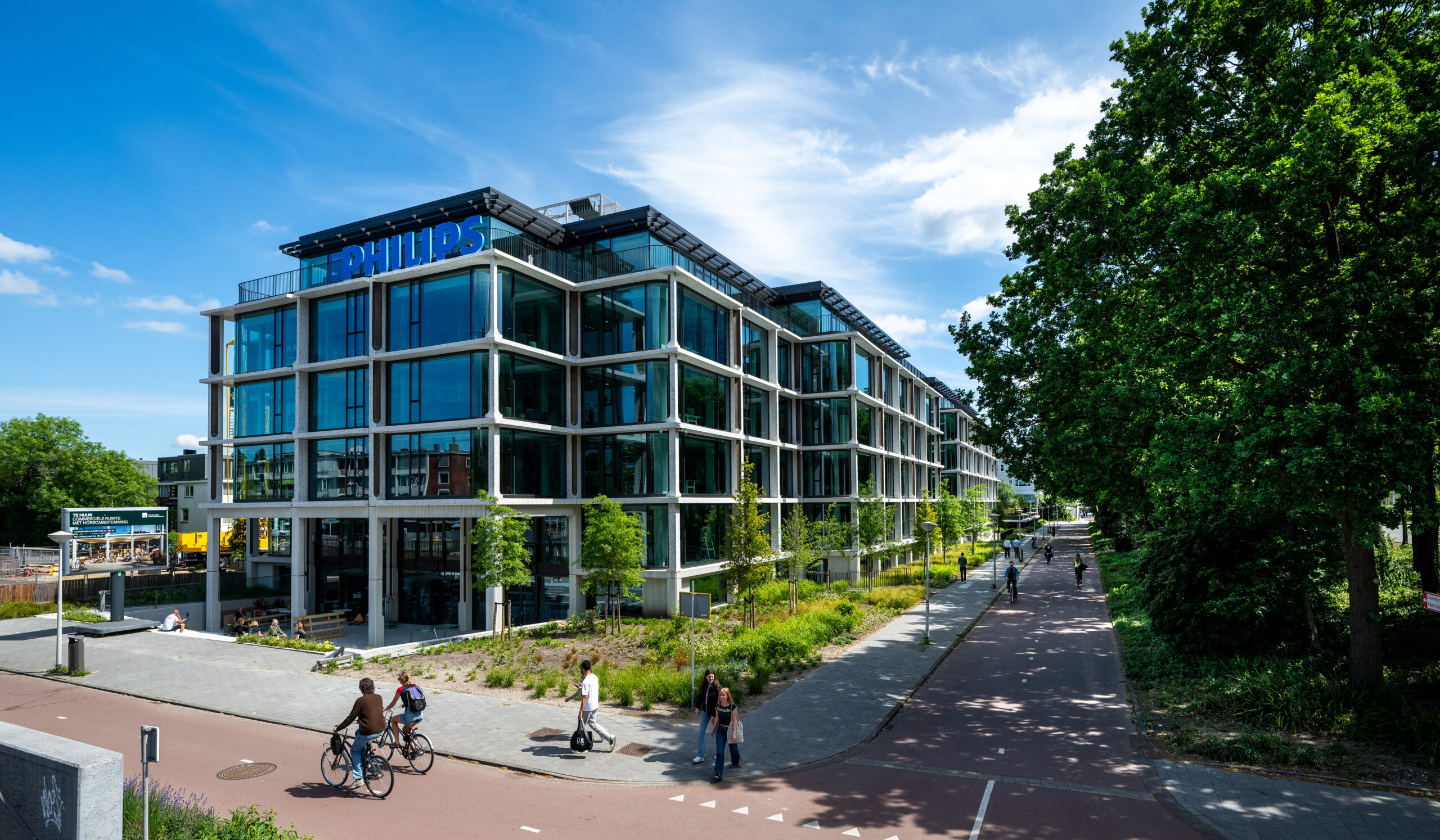 Vooraanzicht Philips HQ Amsterdam