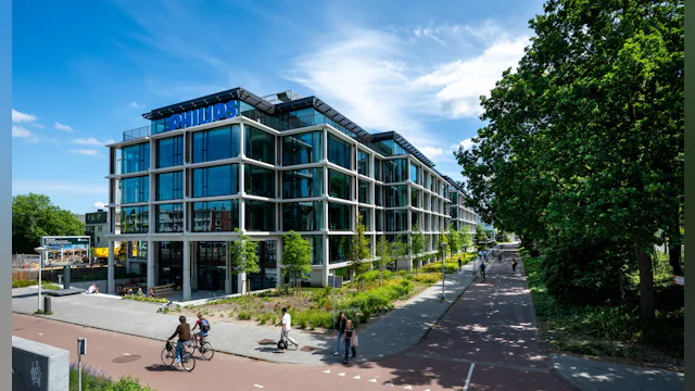 Vooraanzicht Philips HQ Amsterdam