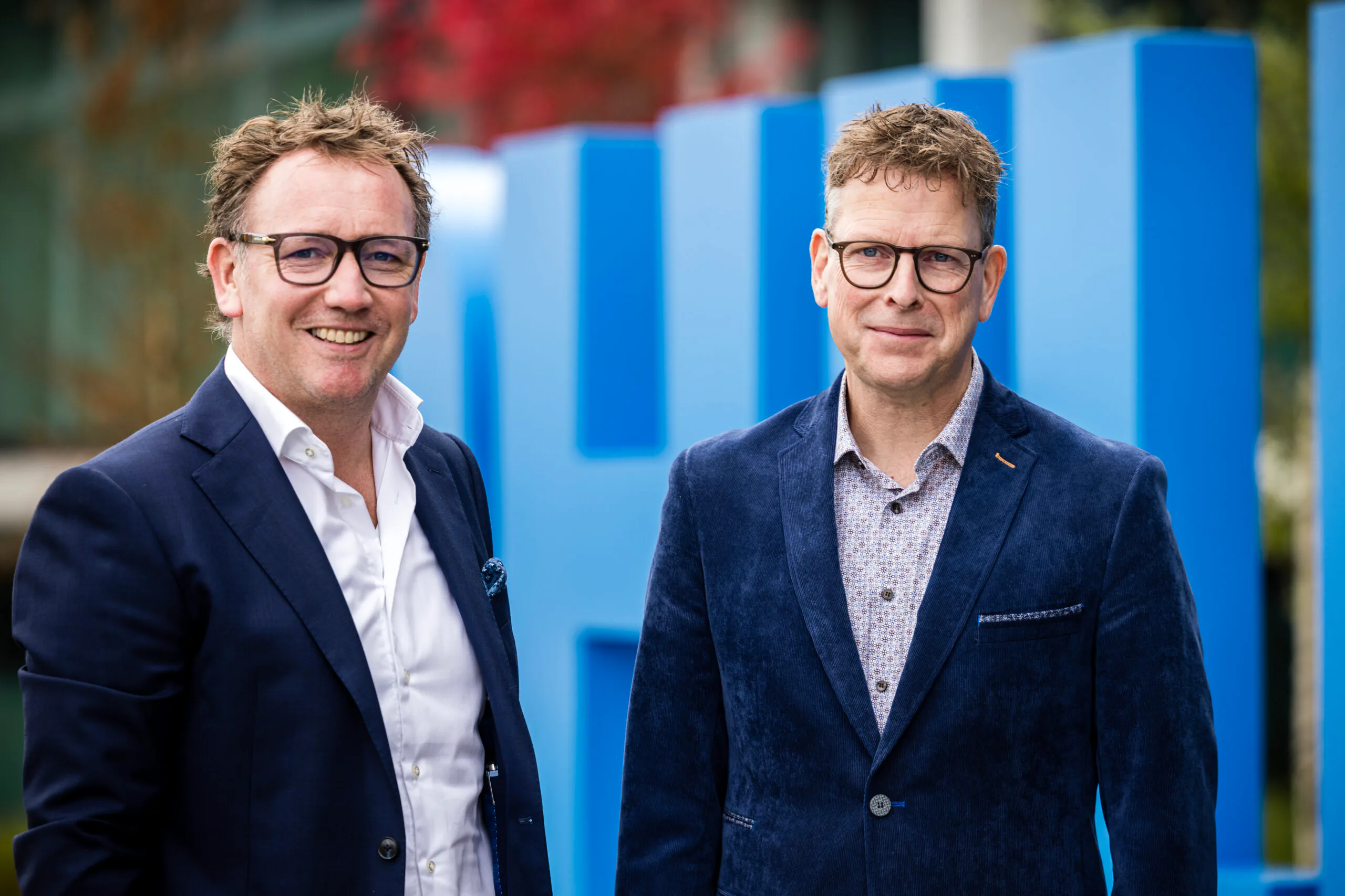 Roel Stroeken, Philips Global Head of Real Estate en (R) Guido Meijer, Philips Head of Real Estate Global Portfolio Management, Operations and CoE.