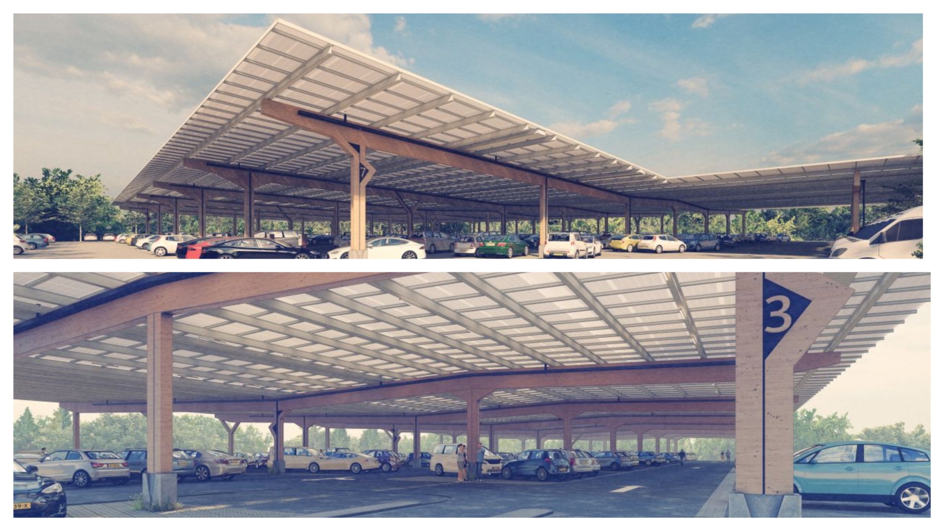 Zonnecarport Achmea sfeerimpressie (beeld: Achmea)