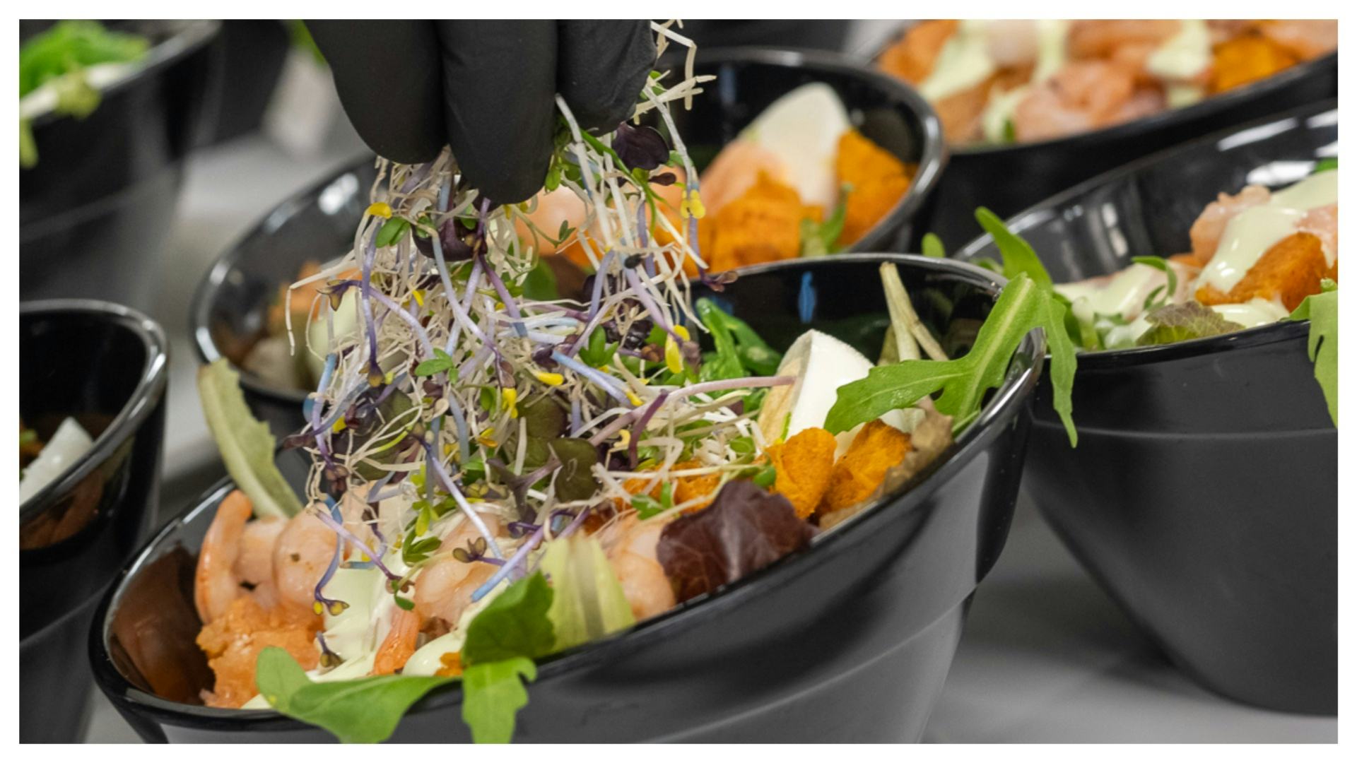 Lunch geserveerd in het provinciehuis Den Haag