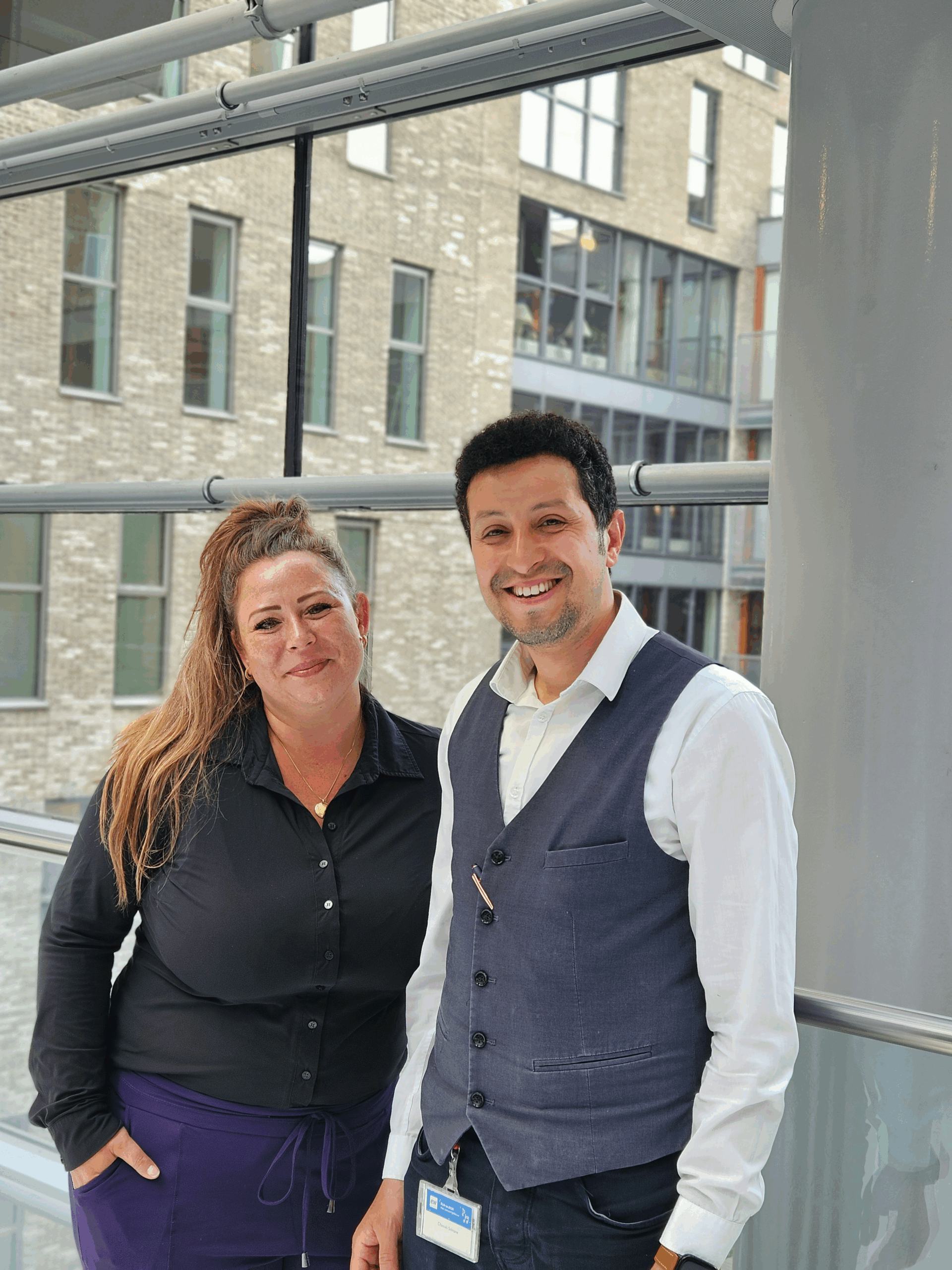 Chaouki en Robin van het team WTC Den Haag.