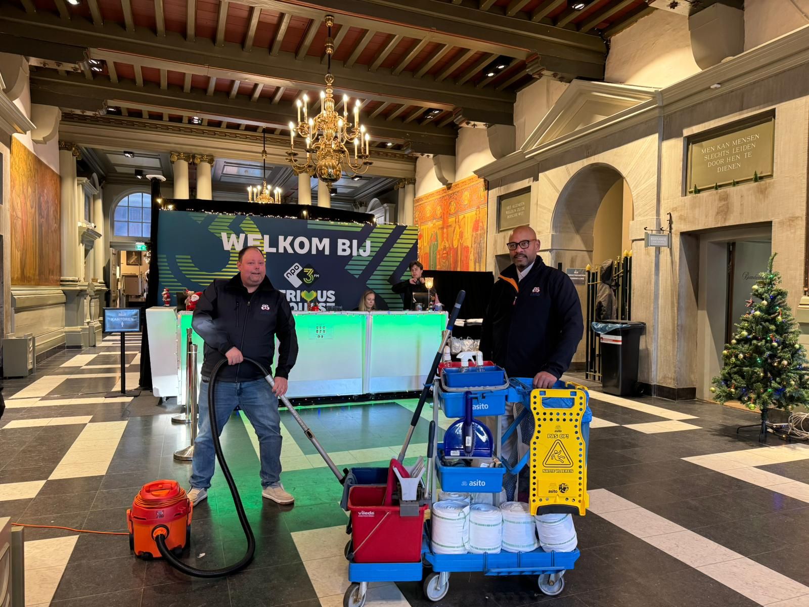 Bijzondere werkplek: Asito maakte schoon bij 3FM Serious Request