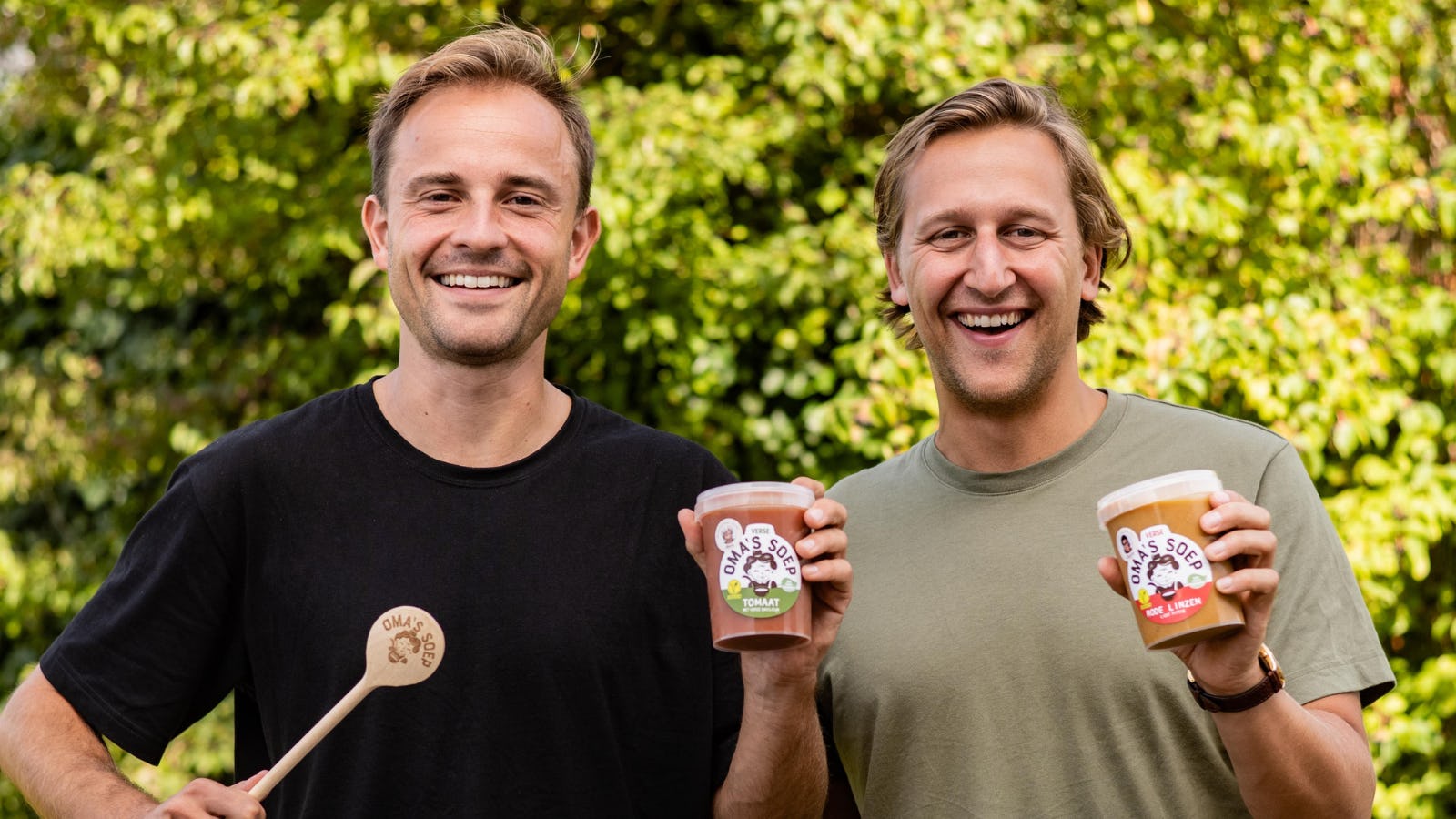 Max Kranendijk en Martijn Canters van Oma's Soep.