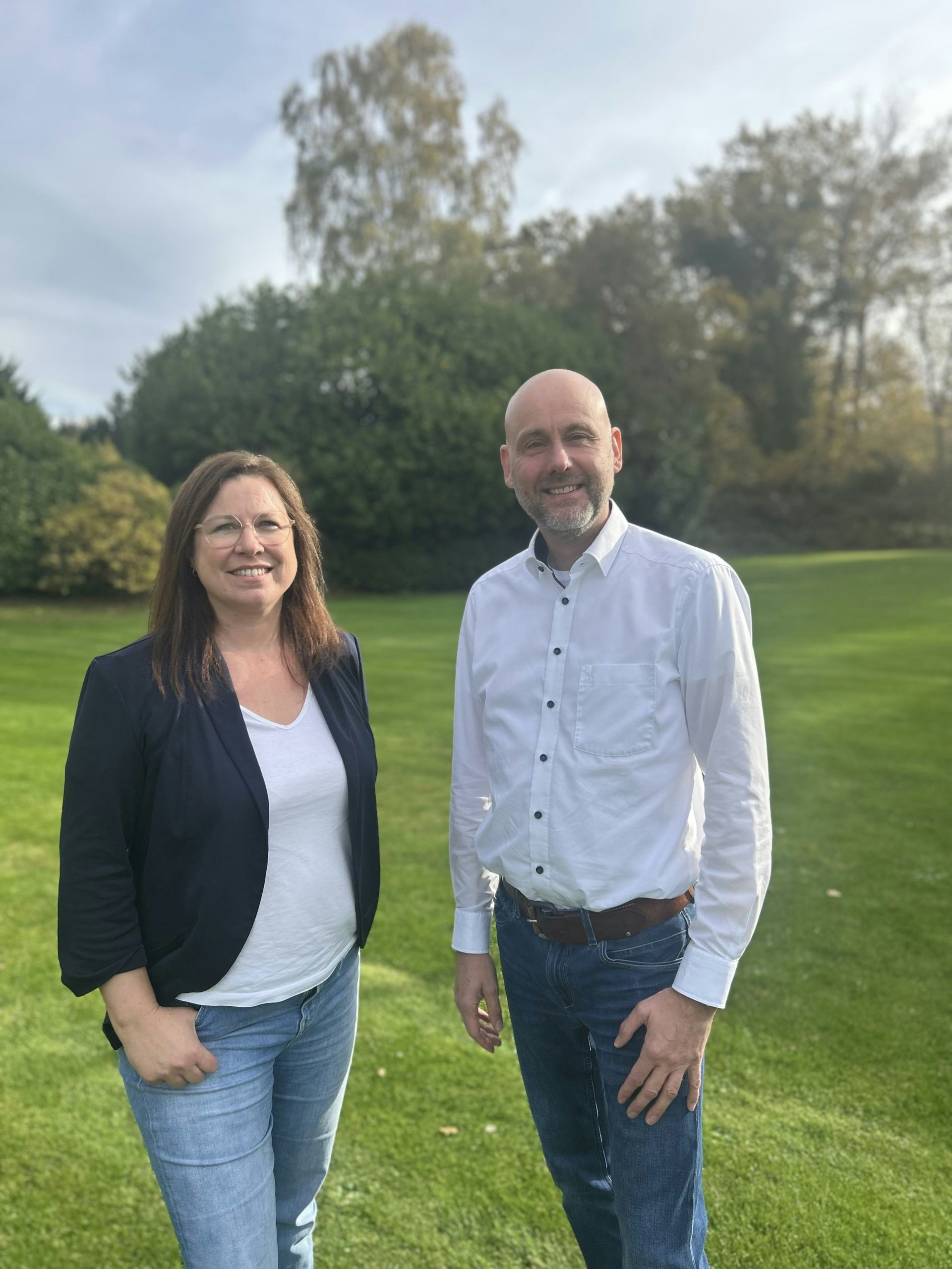 Kim Helder en Eric ter Hart, marketingmanager en commercieel manager bij Vileda.