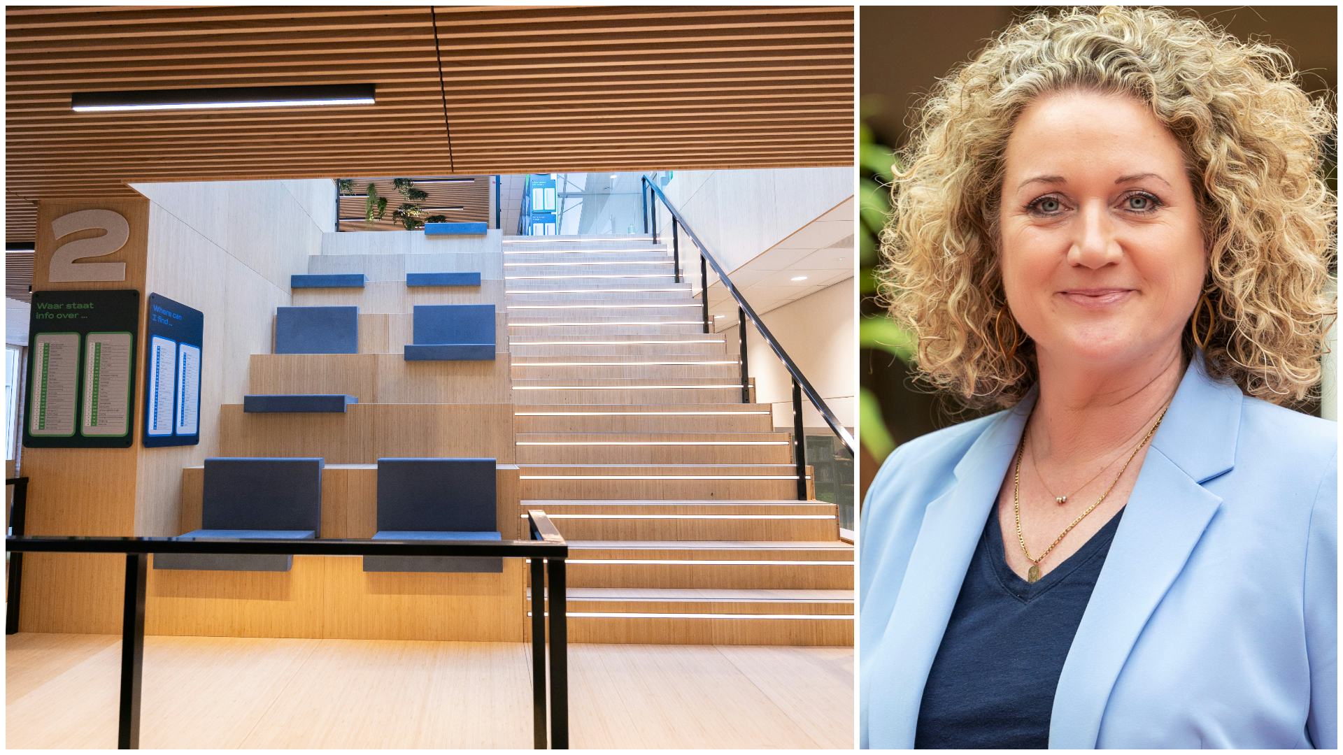 Elseline Schouten, Facilitair Manager bij HAS Green Academy. Foto rechts door Karin Jonkers