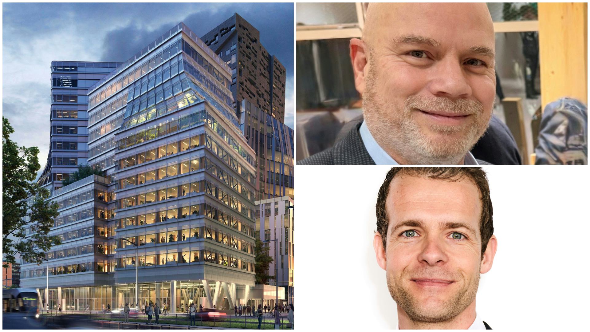 The CubeHouse in Amsterdam. Danny Vijsma (boven) en Rick Niemeijer (onder). Beeld via BNP Paribas