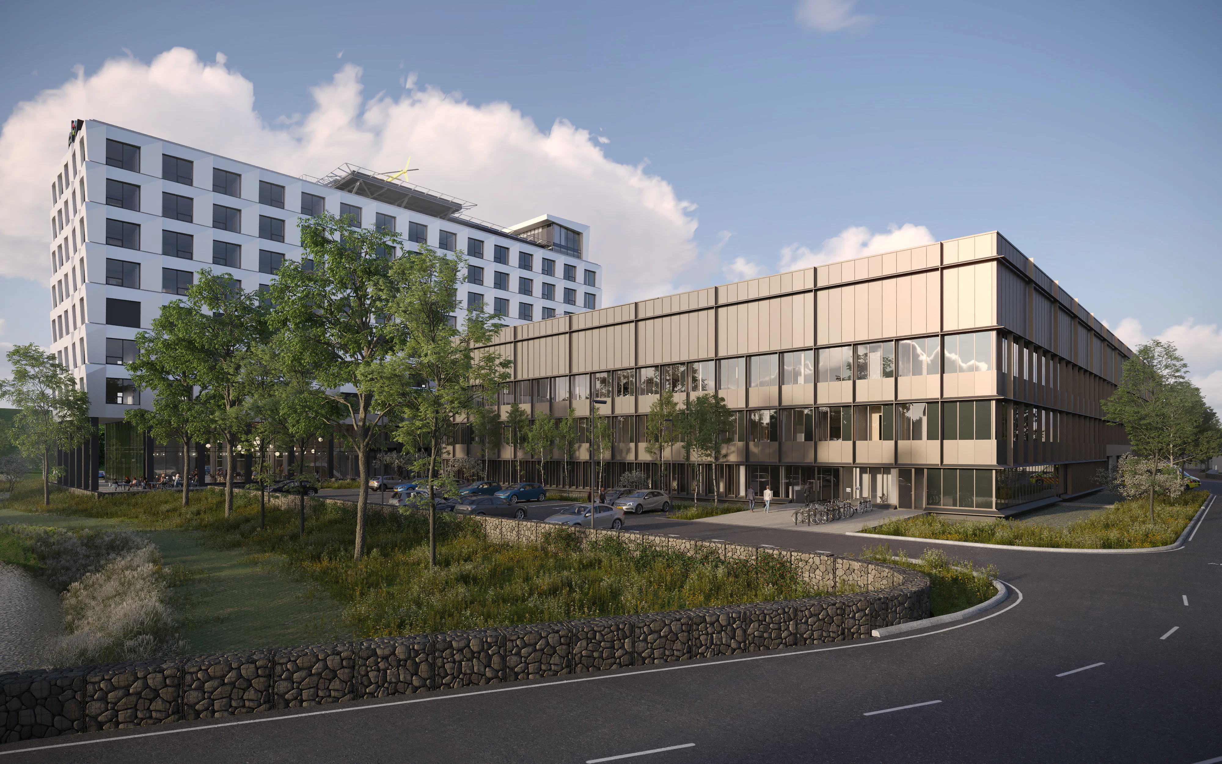 Render van het nieuwe Elisabeth-TweeSteden Ziekenhuis in Tilburg. Beeld: Gortemaker Algra Feenstra (GAF)