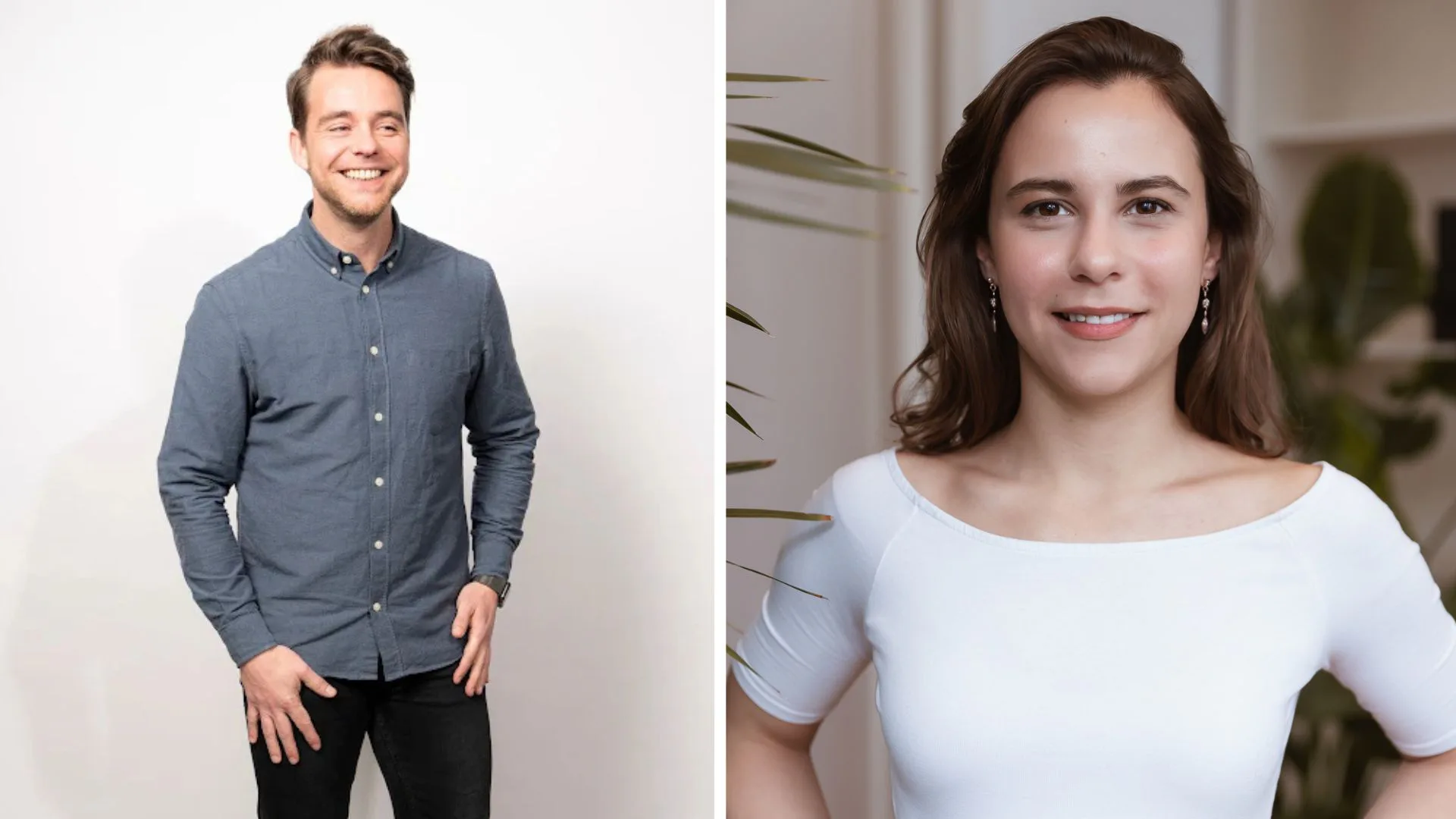 Links: Wilco Poppelier. Rechts: Diana Nel.