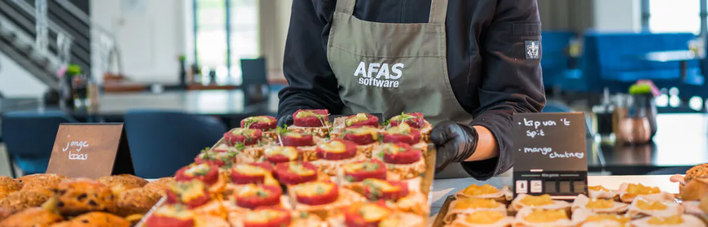 Catering bij AFAS. Beeld: AFAS.
