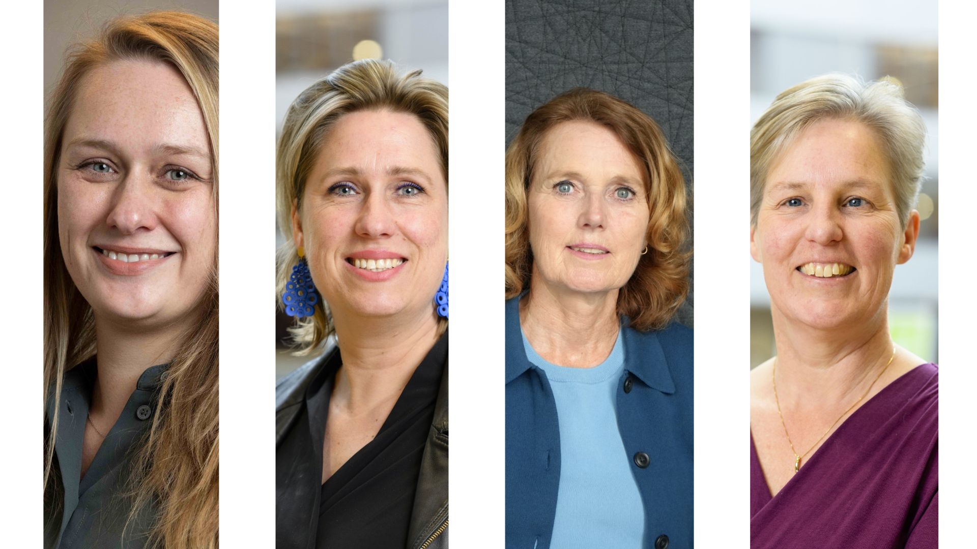 Experts publieke inkoop. Vlnr: Jolien Grandia, Mirjam Kibbeling, Karin van IJsselmuide en Maaike Snijder