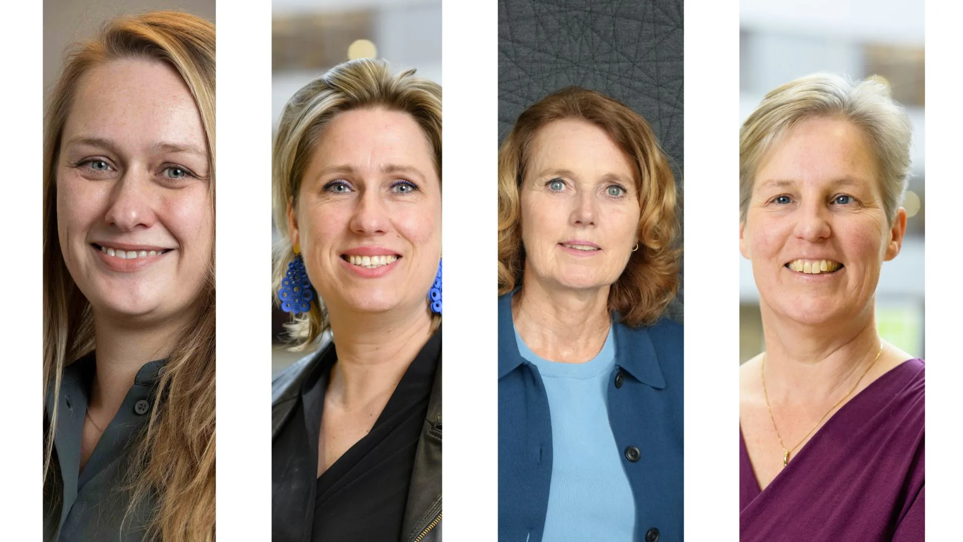 Experts publieke inkoop. Vlnr: Jolien Grandia, Mirjam Kibbeling, Karin van IJsselmuide en Maaike Snijder