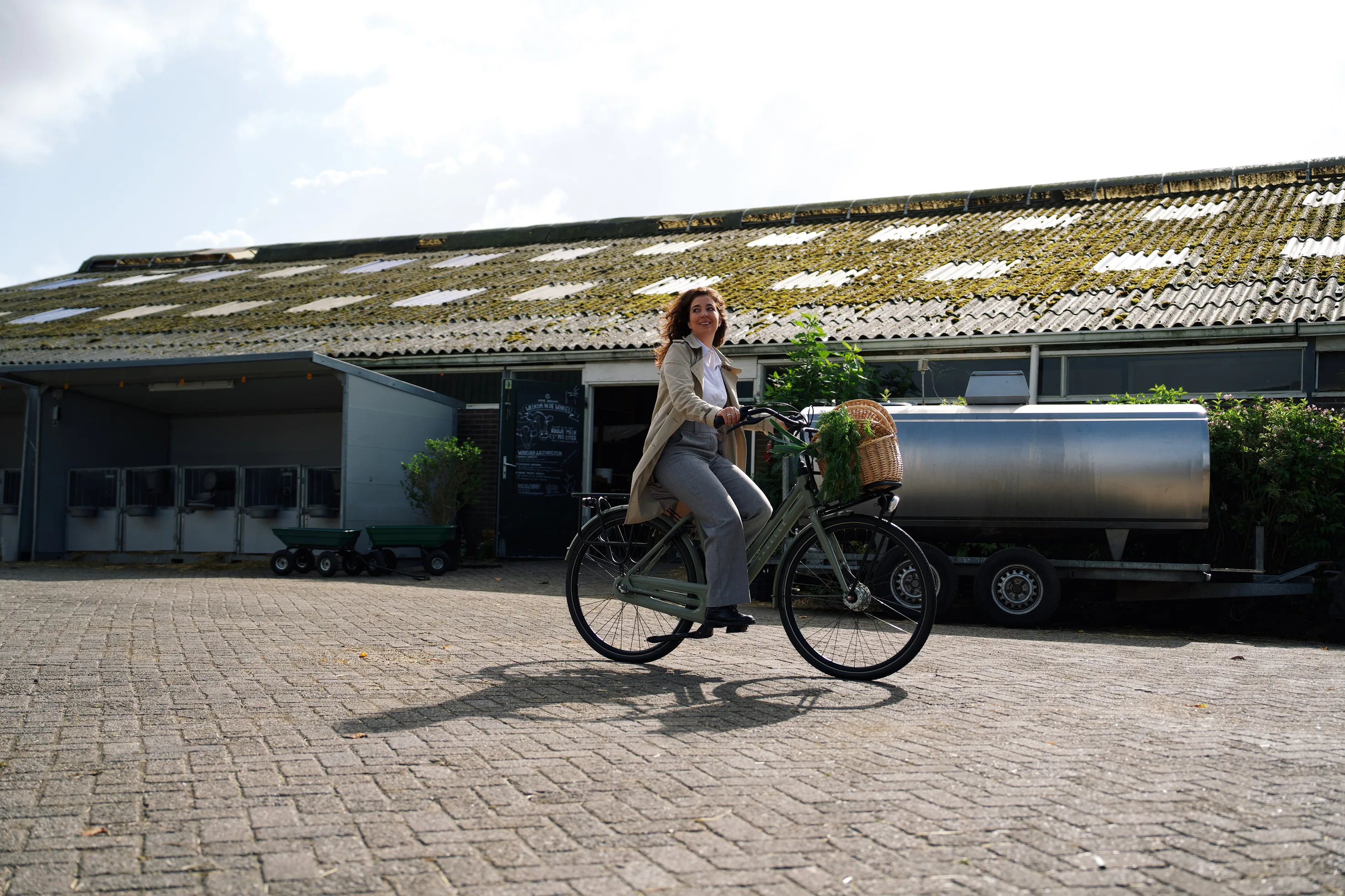 Een van de fietsroutes.